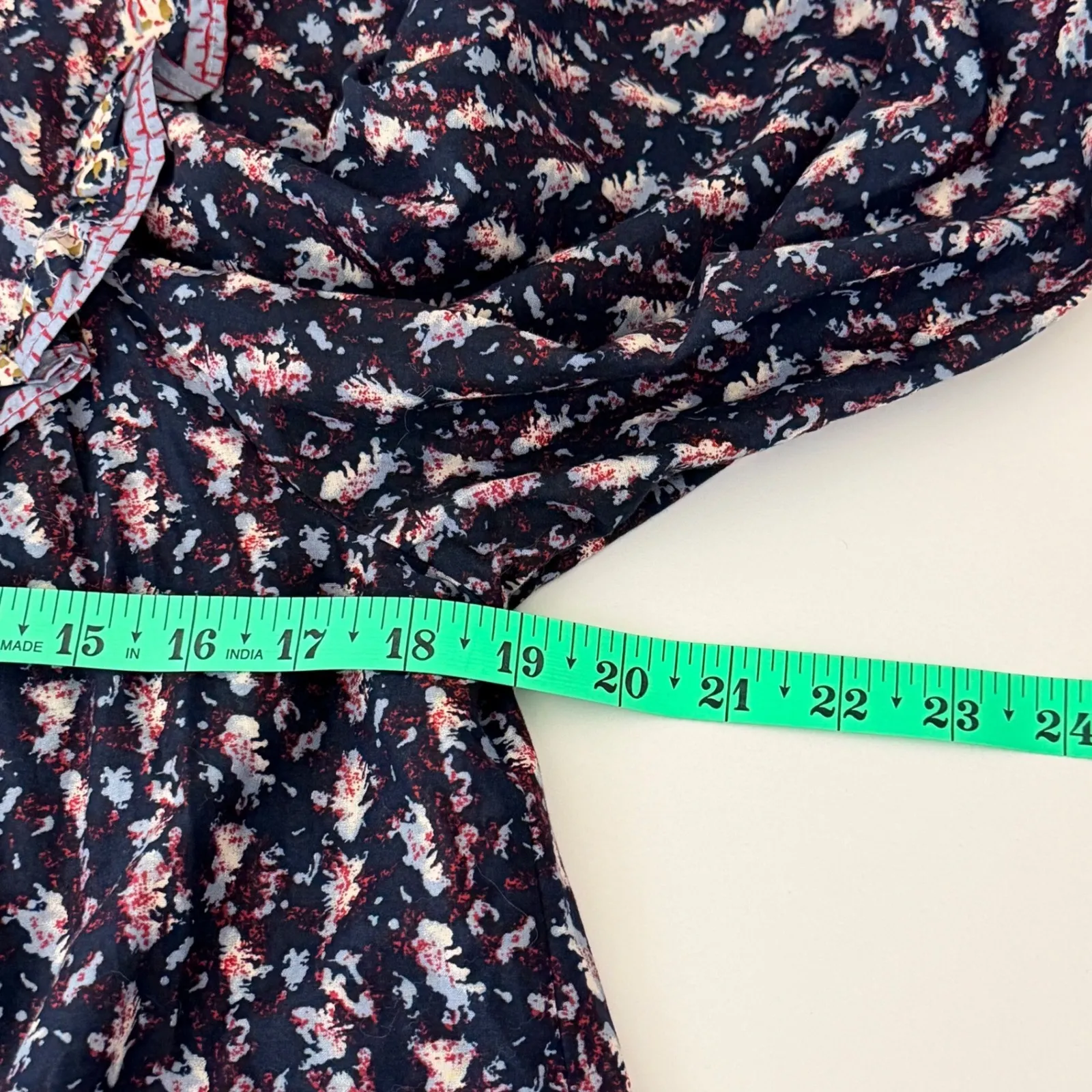 Joie Floral Print Ruffle Neck Blouse Sz S Petite Cottagecore Prairie Grandmacore - Image 6