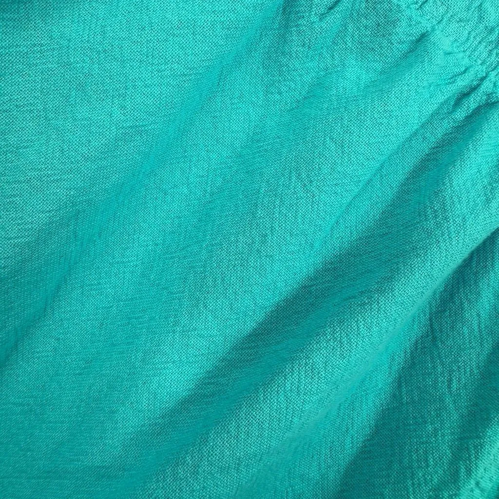 Sea Breeze Women’s Medium Blue Gauze Pants Buttons LagenLook Minimalist Artsy - Image 4