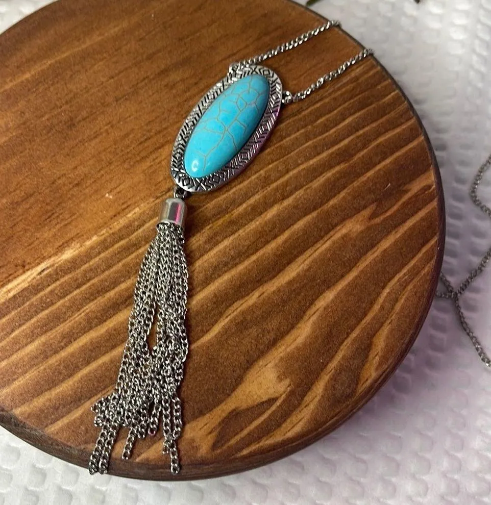 Paparazzi Ethereal Eden Blue Stone Necklace. Gorgeous piece! - Image 3