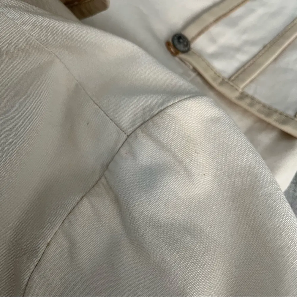 My Tribe Ivory Jacket with Leather Trim - Image 15