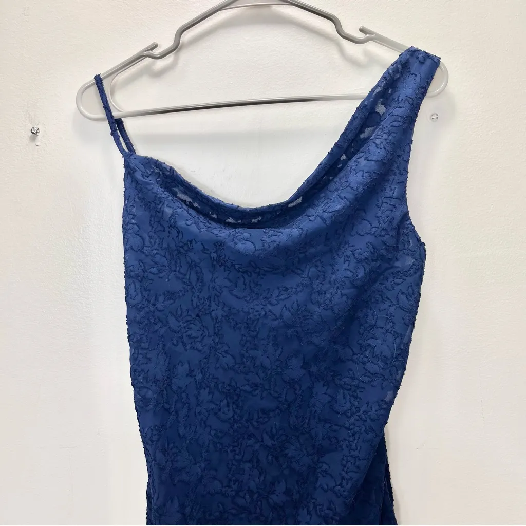 NWT Petal & Pup Entice Dress Navy‎ Blue Cowl Neck Sleeveless Midi Size 6 - Image 8