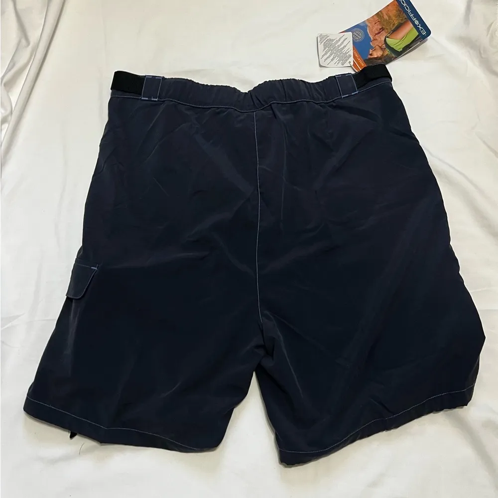 Women’s ExOfficio Navy cargo Shorts with Belt Blue Size M - Image 2