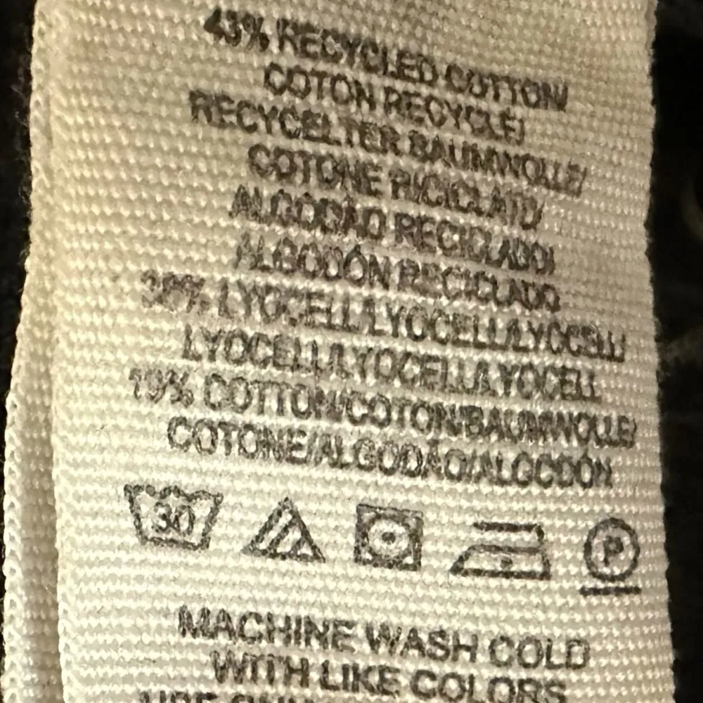 Free People 90s Grunge Distressed Wide Leg Crop Jeans Washed Black Size 27 Baggy - Image 8