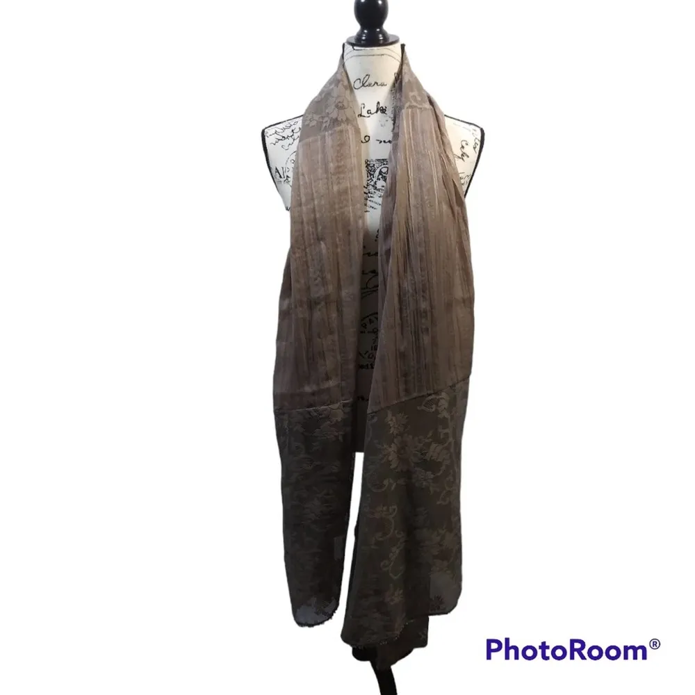 Flying Tomato Beige Lace Wrap Scarf Shawl OS - Image 2