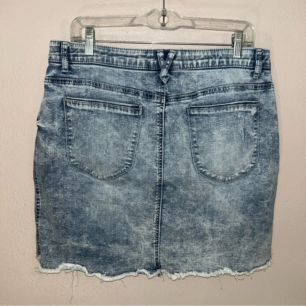 Democracy Washed Black Mini Skirt - Image 2