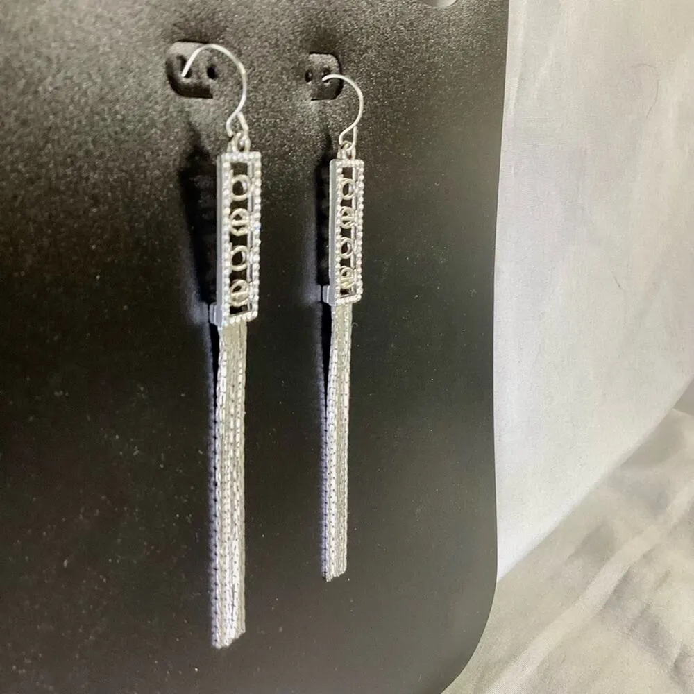 Bebe Tassel Chains Earrings - Image 3