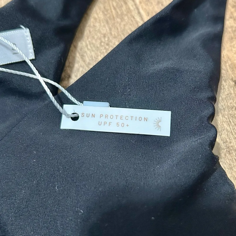 June Loop Women’s Wrap Swim Suit Bikini Top Black Size Small NWT - Image 7