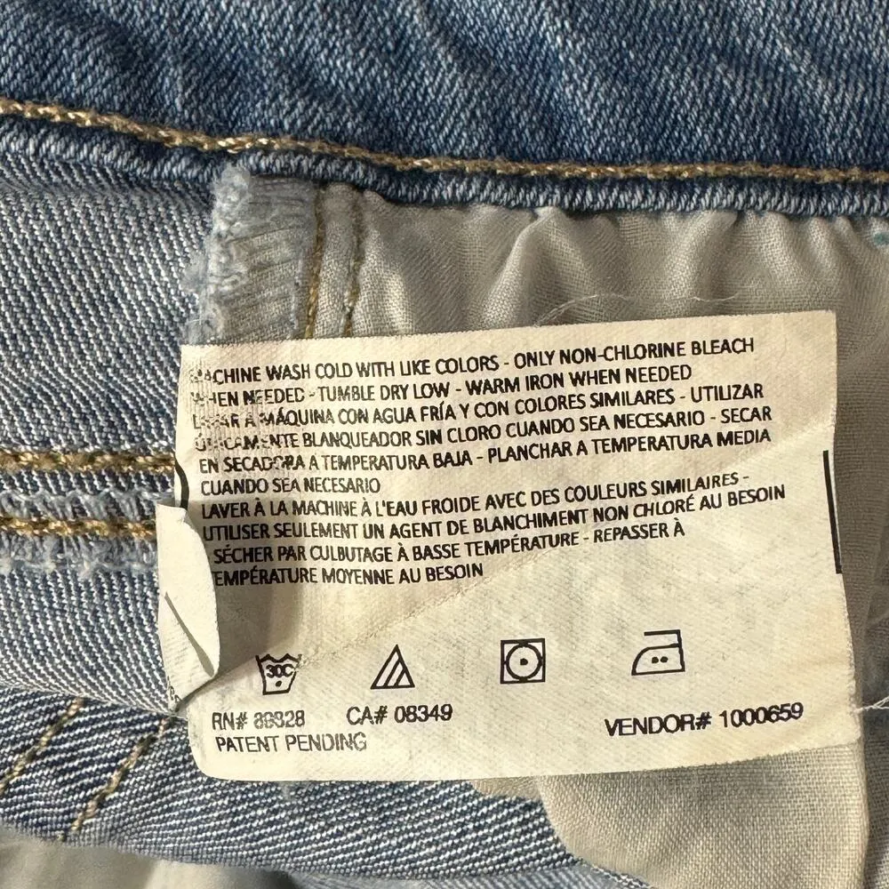 Gloria Vanderbilt SZ 14 SHORT Amanda Jeans Stretch Hi-Rise Pockets Medium Wash - Image 10