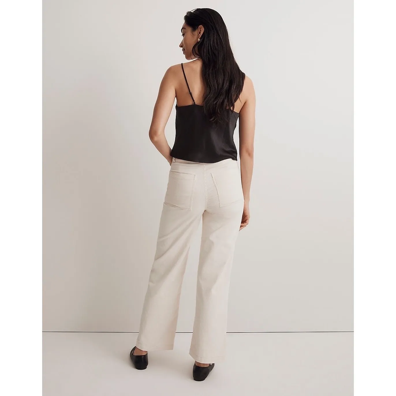 Madewell Tall Emmett‎ 2.0 Wide-Leg Pants in Corduroy Size 27 Tall - Image 4