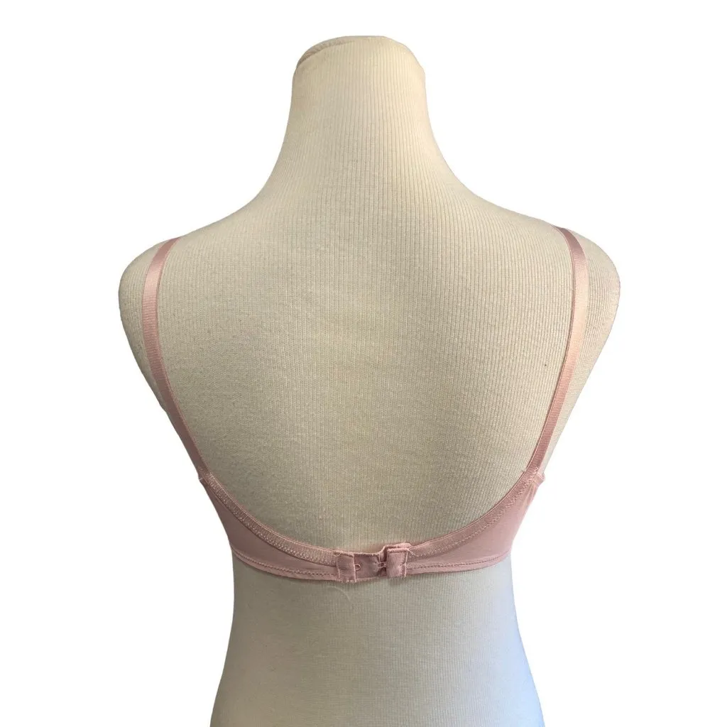 *Vintage Vanity Fair Bra Size 36C Pink Lace Style 72-264 No Wire Retro 70's - Image 3