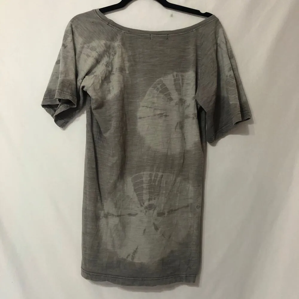 Et Vous Grey Tie Dye Short Sleeve Tee S Gray - Image 8