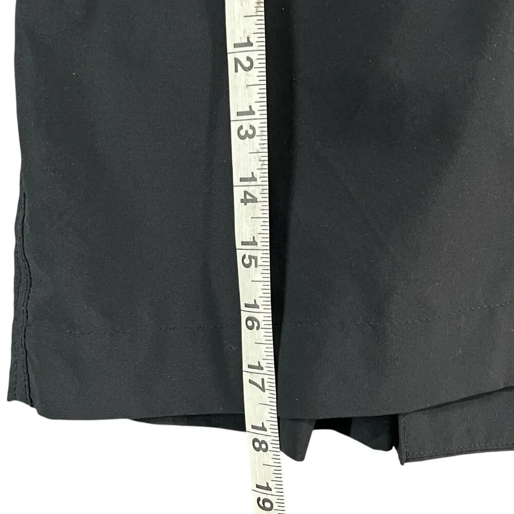 Athleta Vienna Cargo Skort Skirt 4 Black Pockets UPF50+ Golf Tennis Travel - Image 9