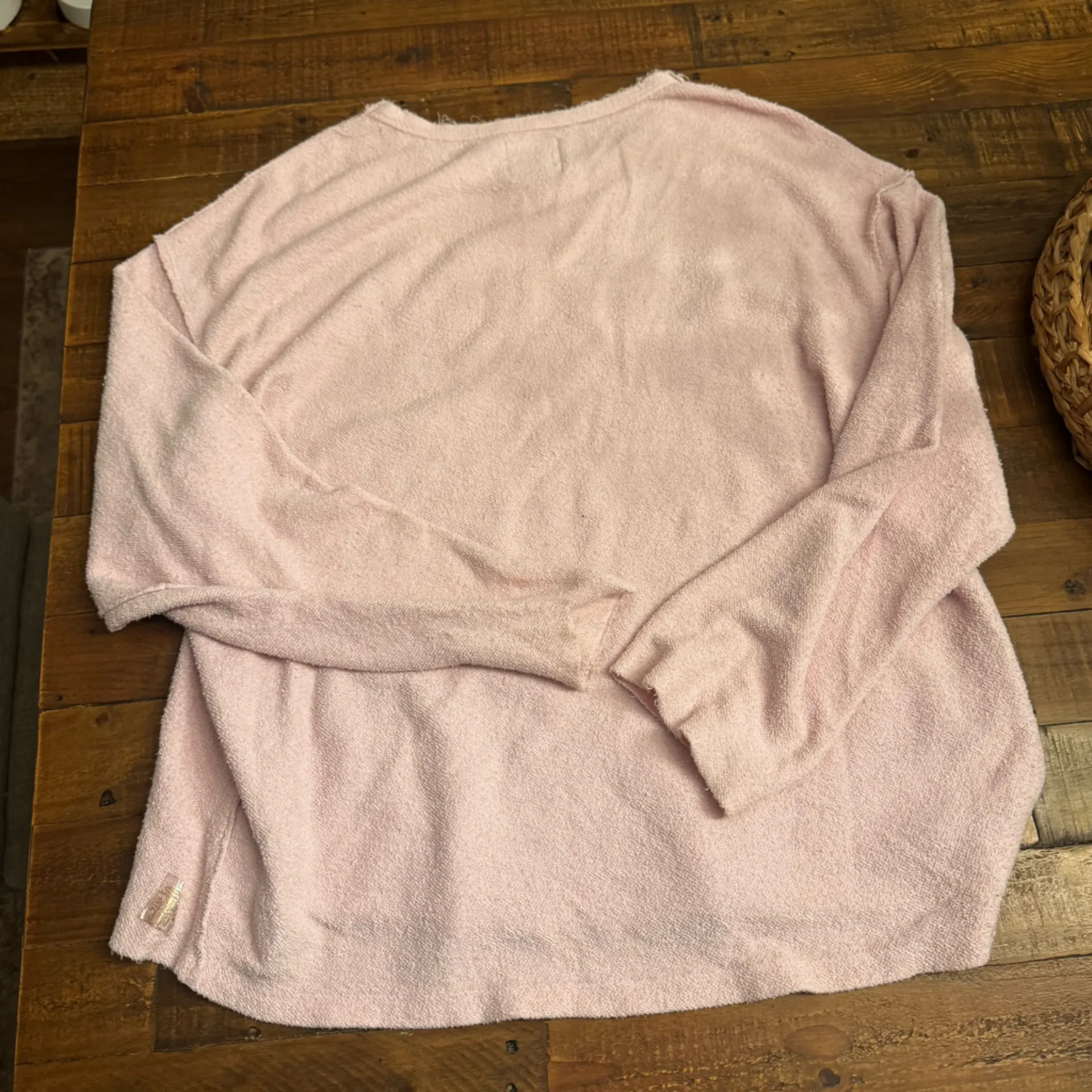 DREW Light Pink Crew Neck Sweater - Image 3