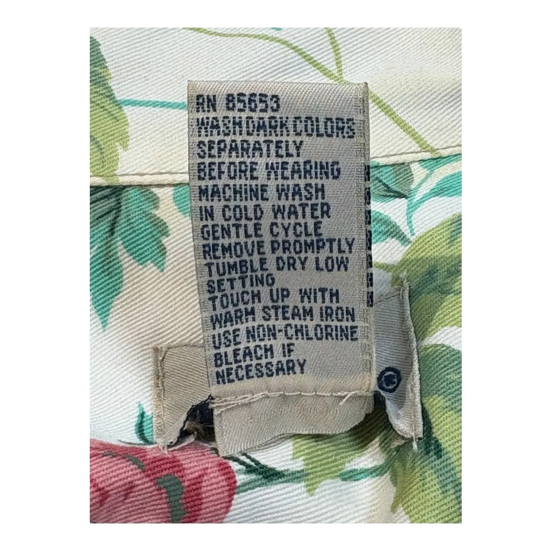 Vintage 90s Koret City Blues Denim Vest Floral Pockets Jean‎ Women Size Large Blue - Image 6