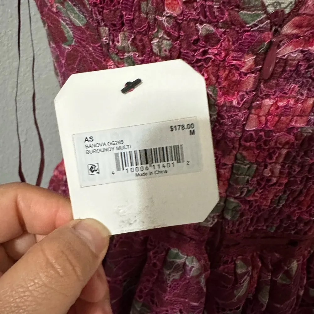 New with tags Deep Pink Cut-Out Sundress with Spaghetti Straps for Wedding Guest - Image 7