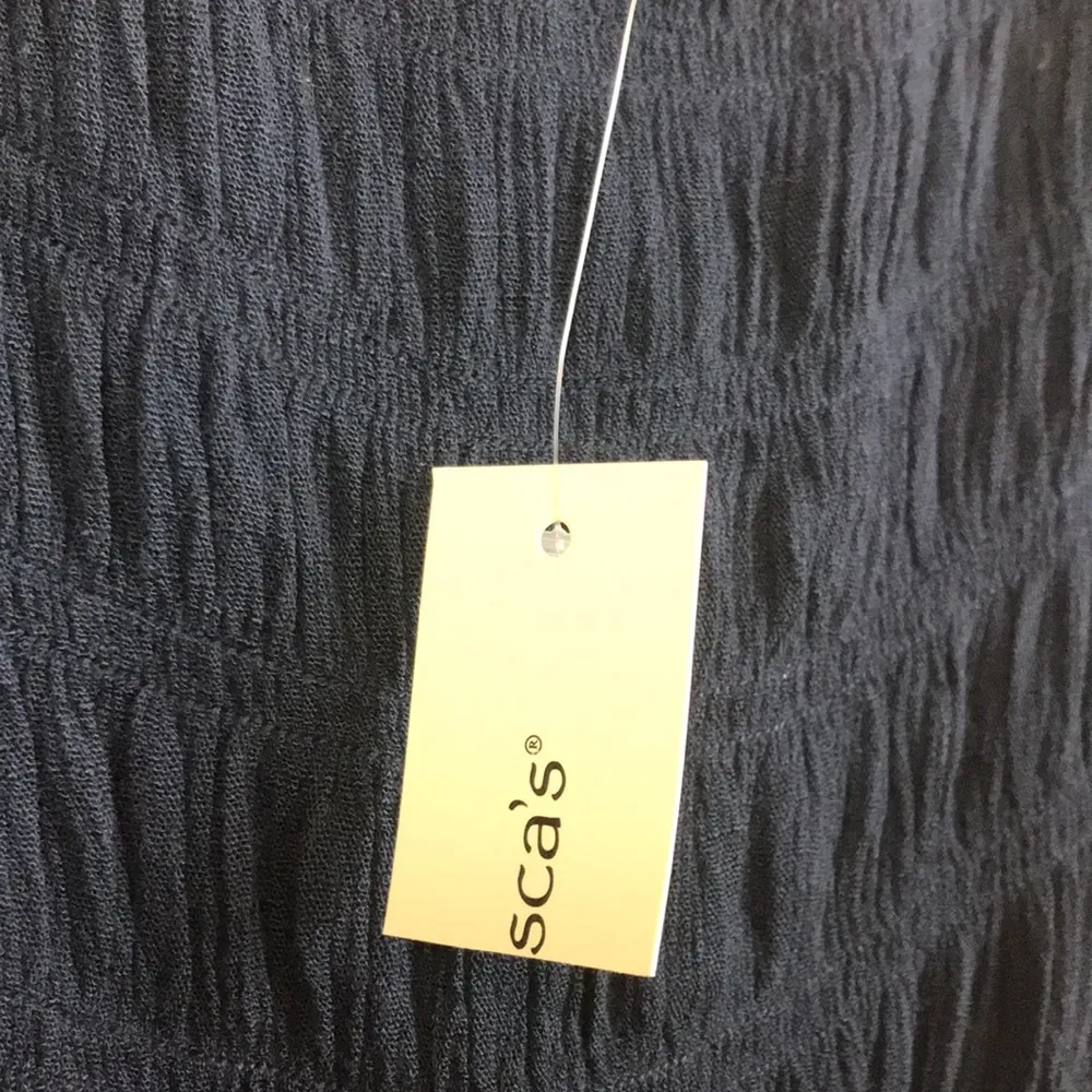 NWT Blue Rain Women’s Smocked Bodice Puff Sleeve Navy Blue Dress - Image 6