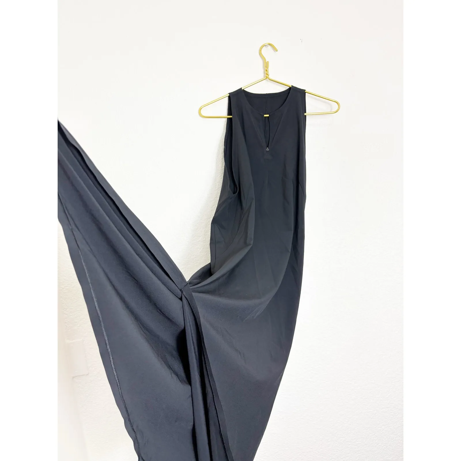 Lululemon The Lab Lahar Midi Dress Black Size Small Sleeveless Swift Zip Size M - Image 10