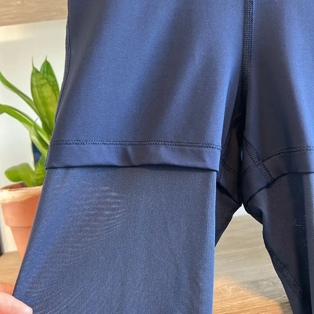 Nike Pro Mid-Rise Shorts & Mesh Leg Activewear Ankle Legging Tights, XS - Image 4