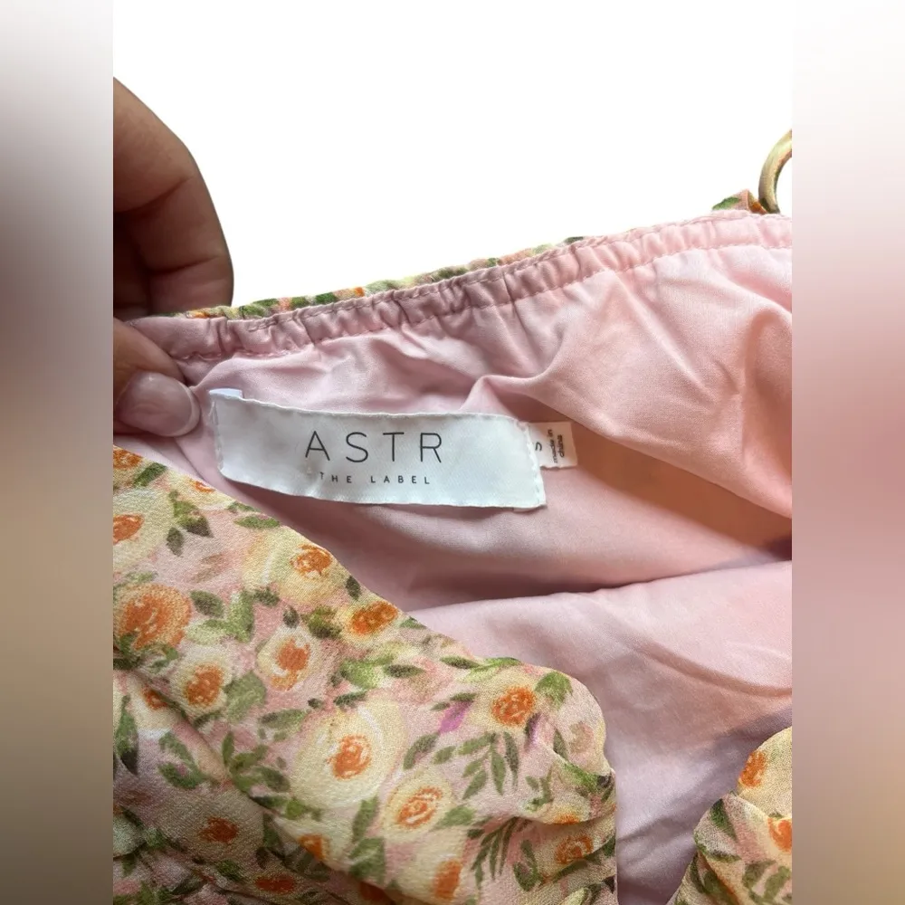 ASTR the Label Floral Print Pleated Midi Dress - Image 5