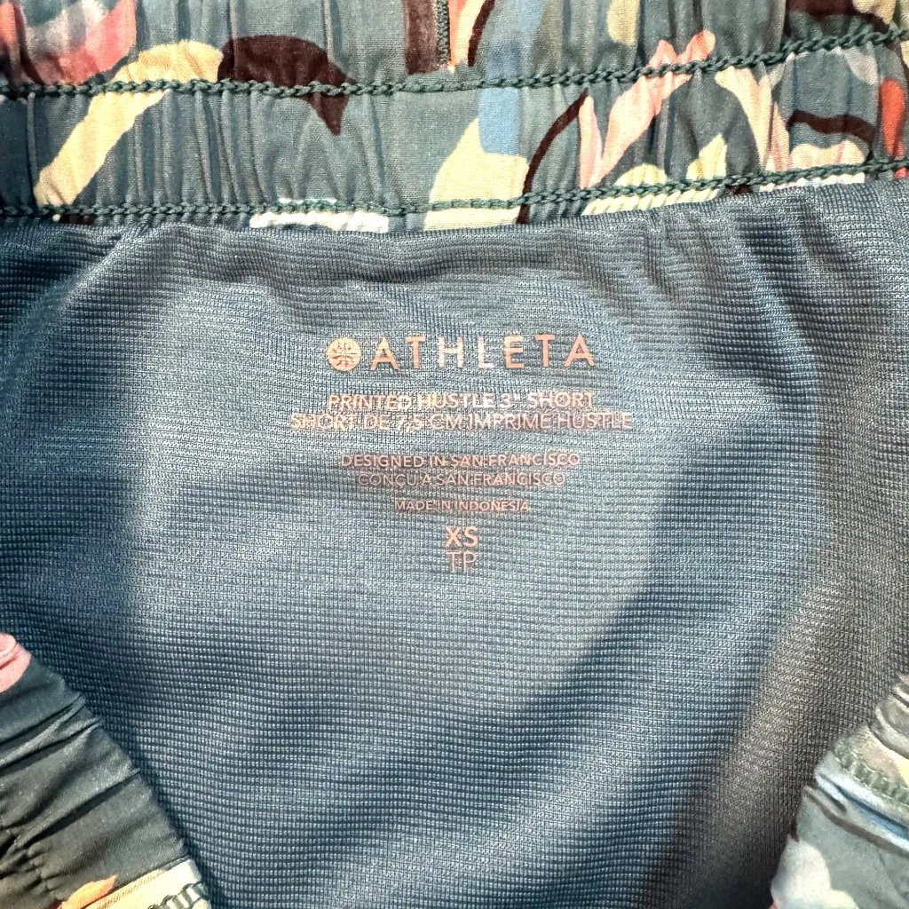 Athleta Printed Hustle Shorts 3" Sz XS - Image 5