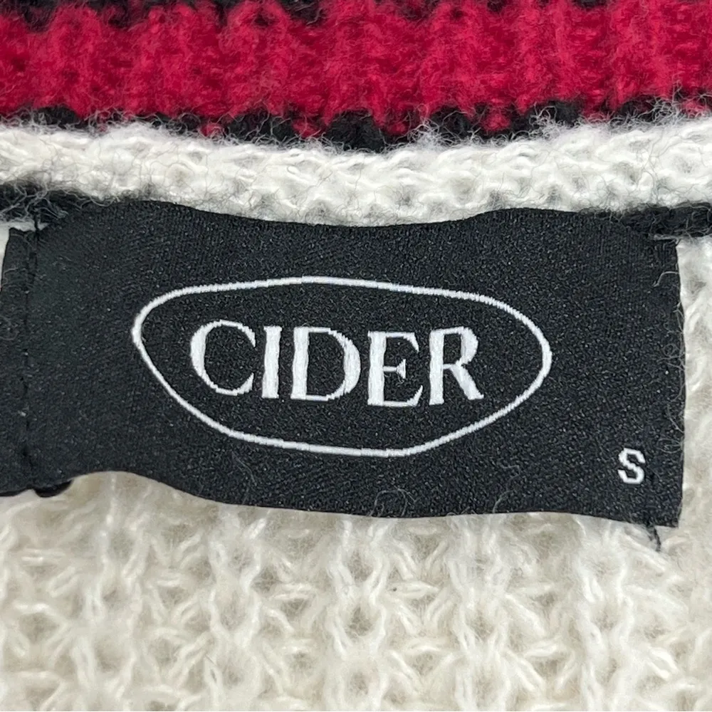 Cider knit monogram W small cardigan preppy button down sweater - Image 3