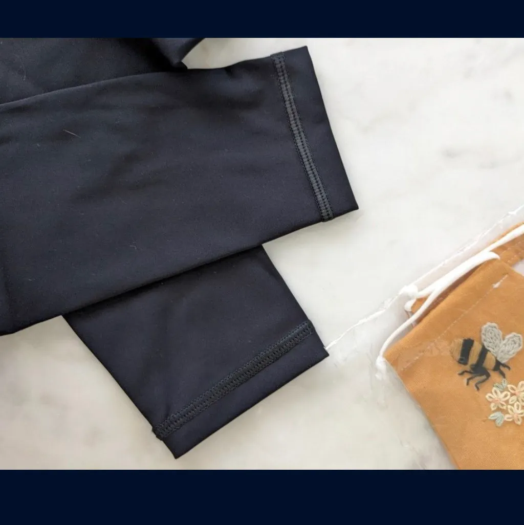 Yoga Training Medium High Performance Workout Bra and Legging Set Black - Image 8