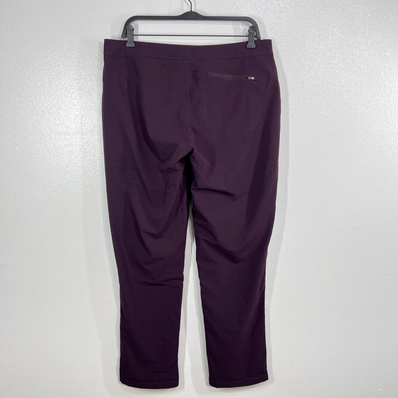 Mountain Hardwear Womens Pants Size‎ 12/32 Plum Soft Fleece Lined Hiking Outdoor - Image 3