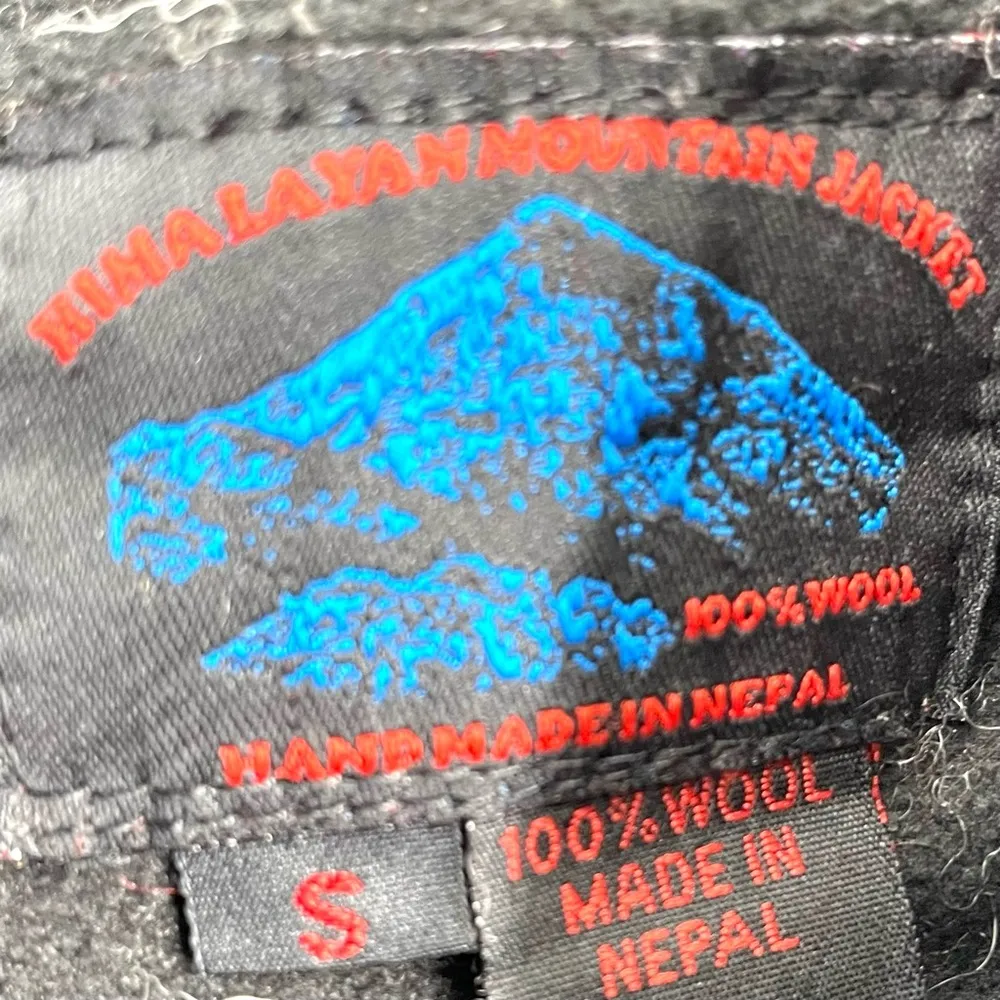 Himalayan Mountain Wool Norwegian Nepalese Polar Fleece Hoodie Sweater Coat Brown - Image 5