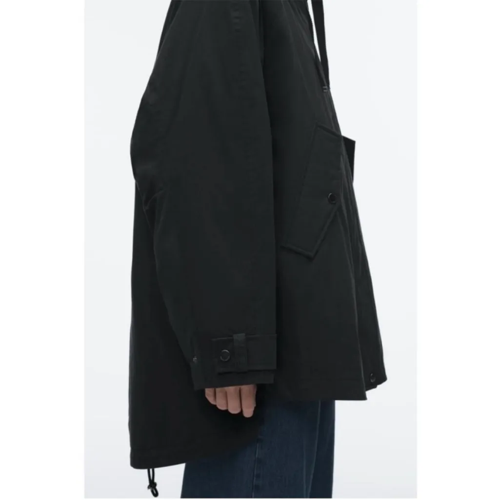 Zara The Minimal Parka Limited Edition Oversized Puffer Jacket Coat Size Medium - Image 6