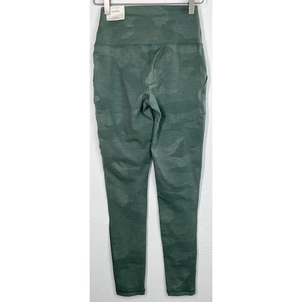 Aerie  Green Camo Pocket Chill Play Move Leggings Small New - Image 3