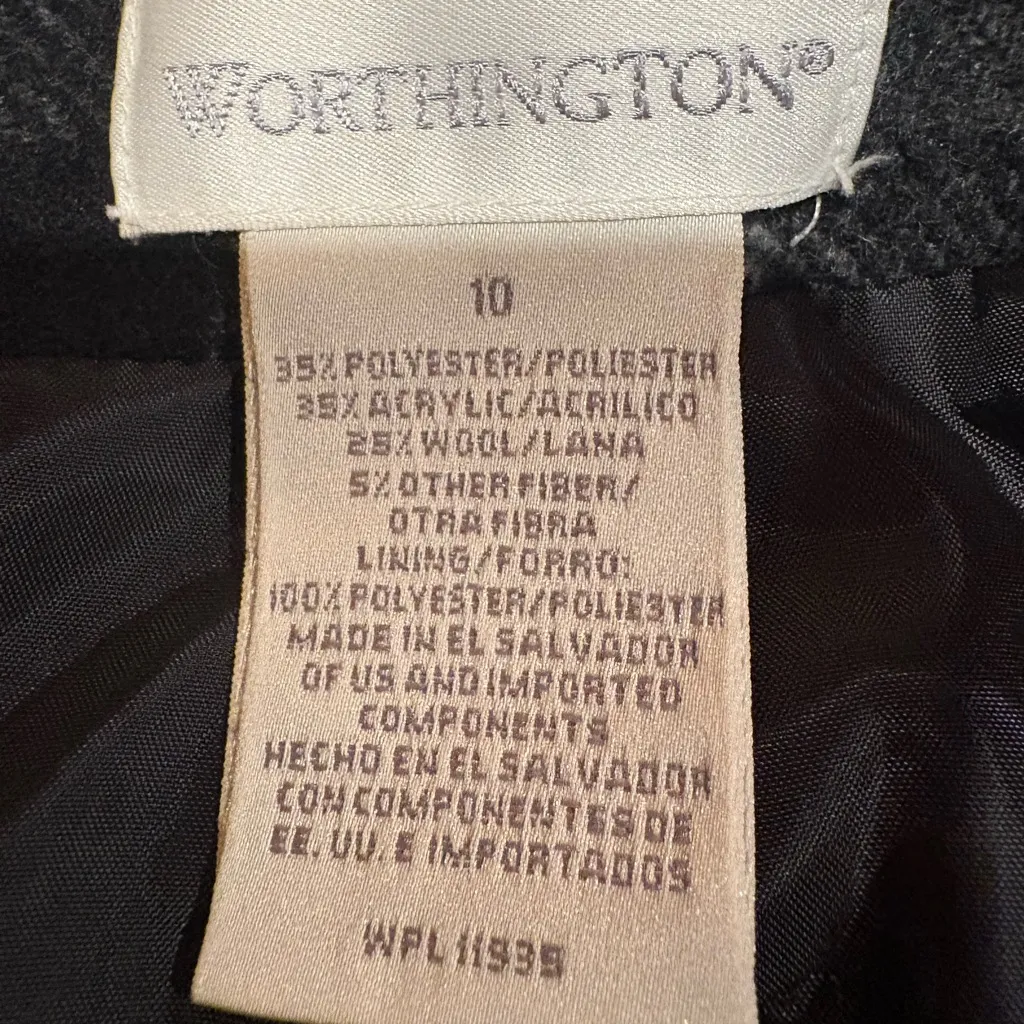 Worthington wool blend plaid maxi skirt with fringe women’s 10 NWT - Image 6