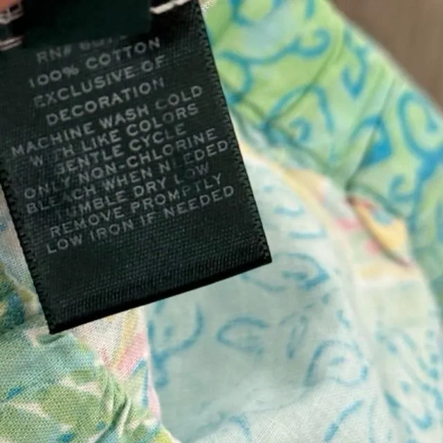 Ralph Lauren rainbow paisley floral cotton pajama set Blue Size M - Image 7