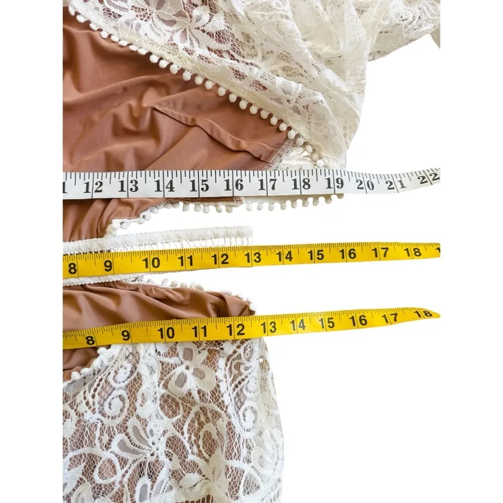 For Love & Lemons Emerie Cut Out Dress in White EUC - Image 13