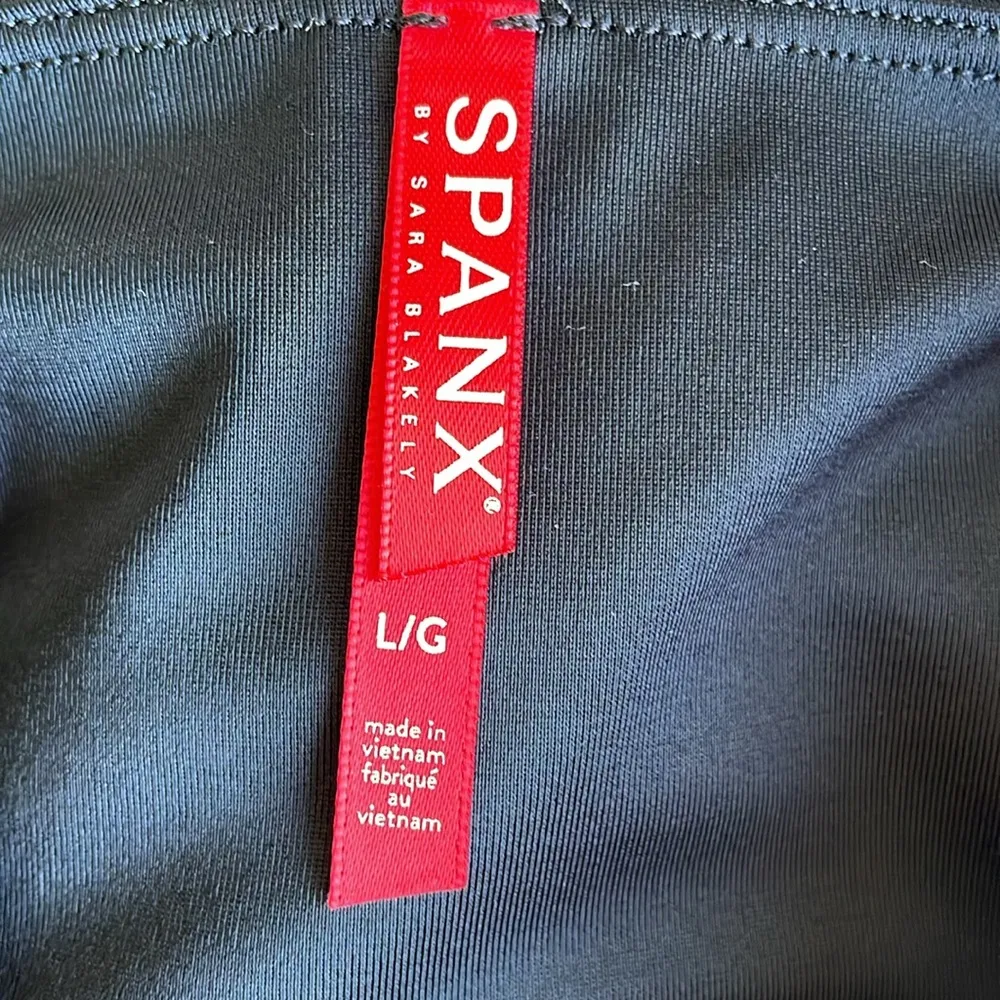 SPANX Black Coated Leggings - Image 5