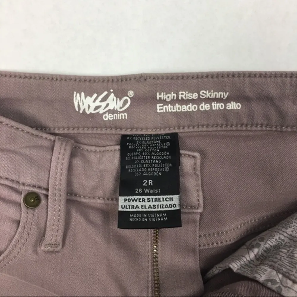 Mossimo Distressed Lilac High Rise Skinny‎ Jean Purple Size 2 - Image 3