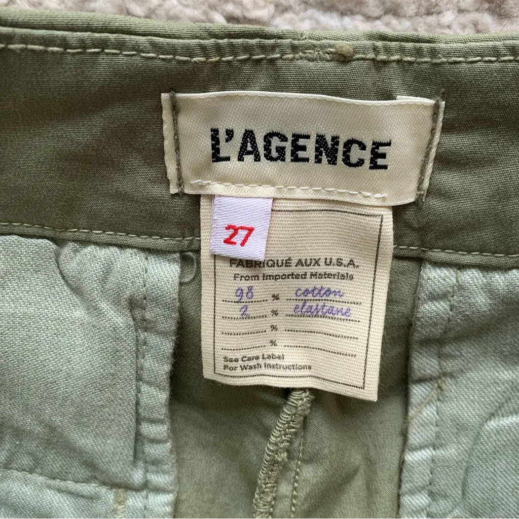 L’AGENCE Zoella High Rise Trek Trouser Green NWOT - Image 5