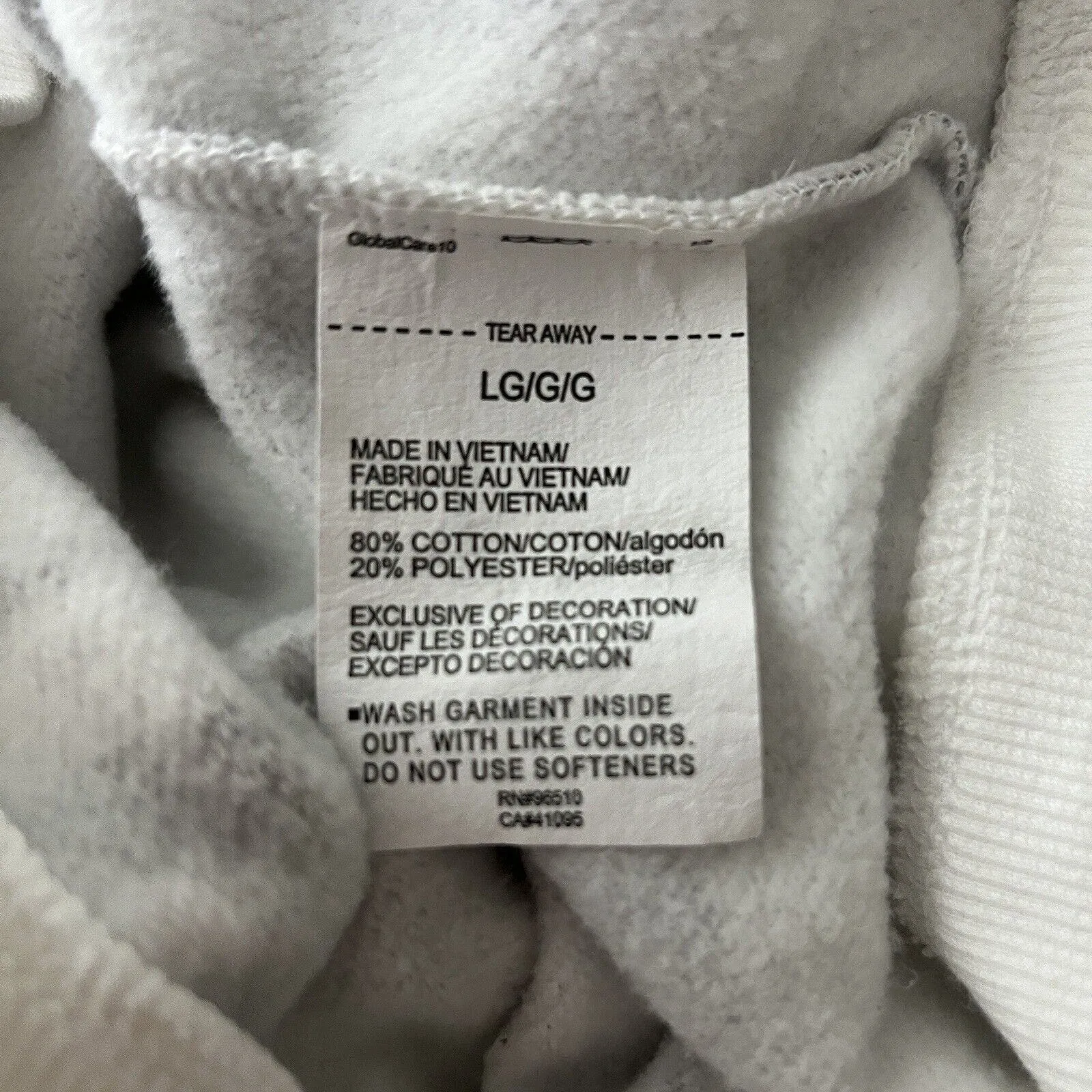 Under Armour‎ Shirt Womens Large White Gray Freedom Rival Amp Hoodie Sweatshirt - Image 7