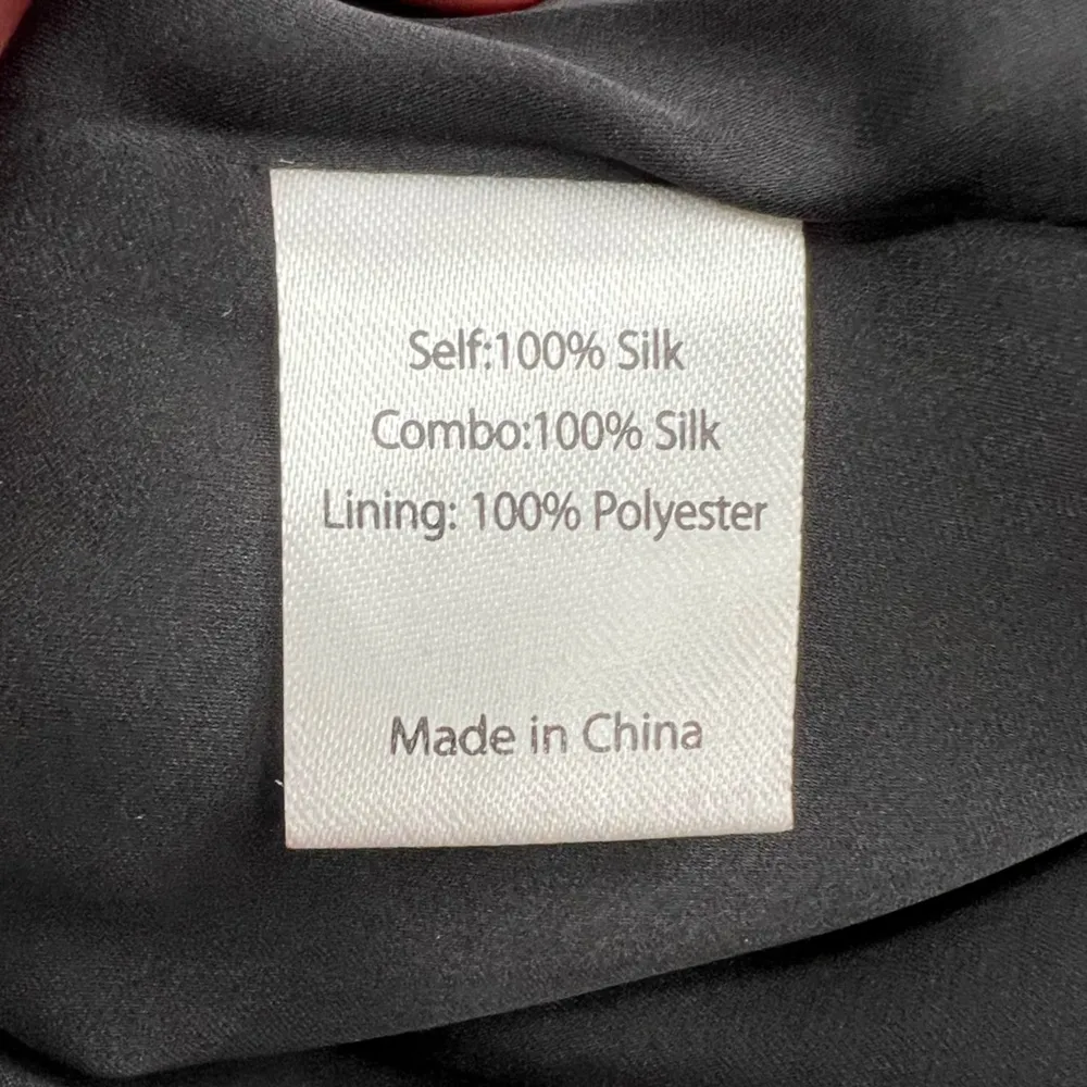 LA LIGNE Eva stripe silk dress midi sz S black white - Image 8