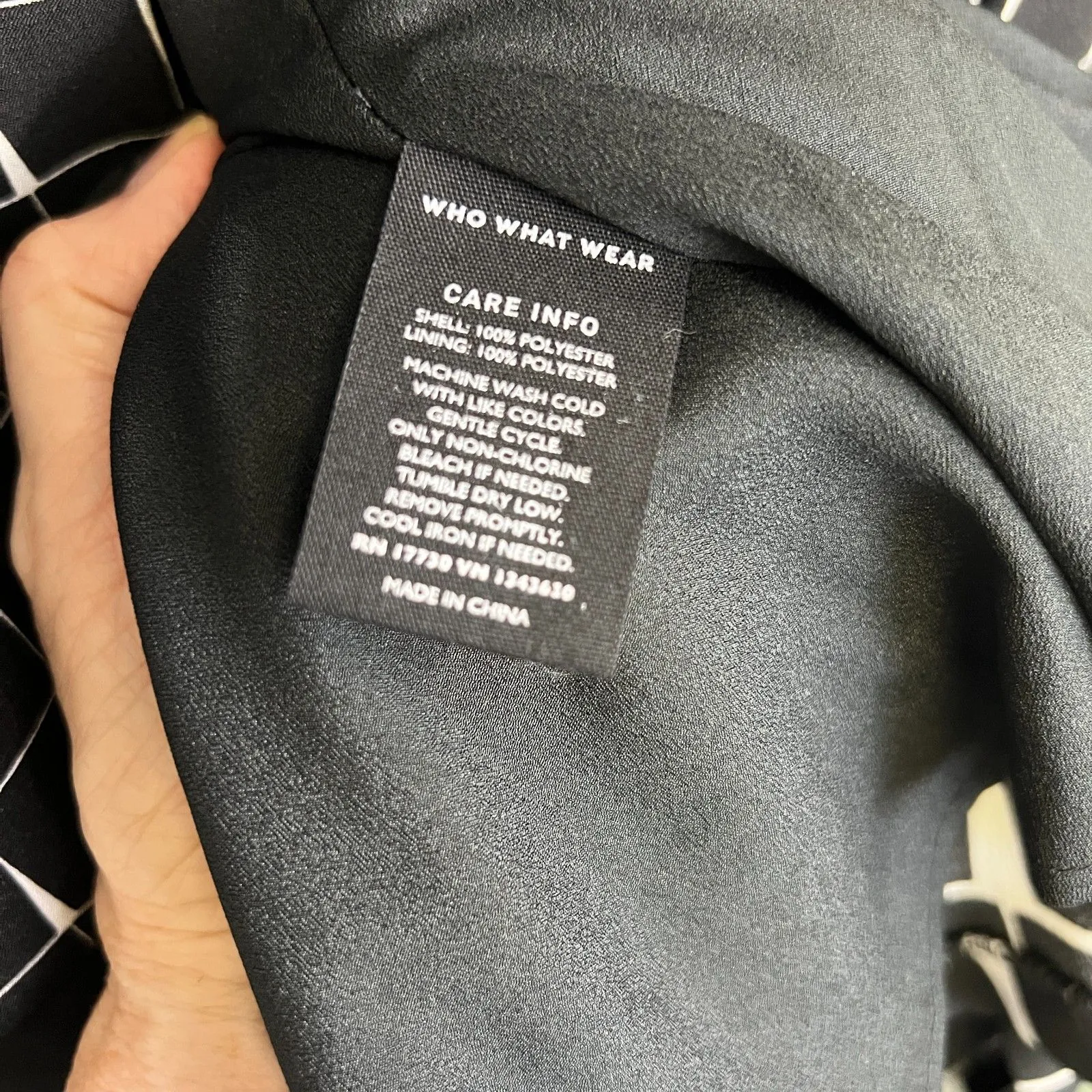 Who What Wear sleeveless dress XS black white geo - Image 7