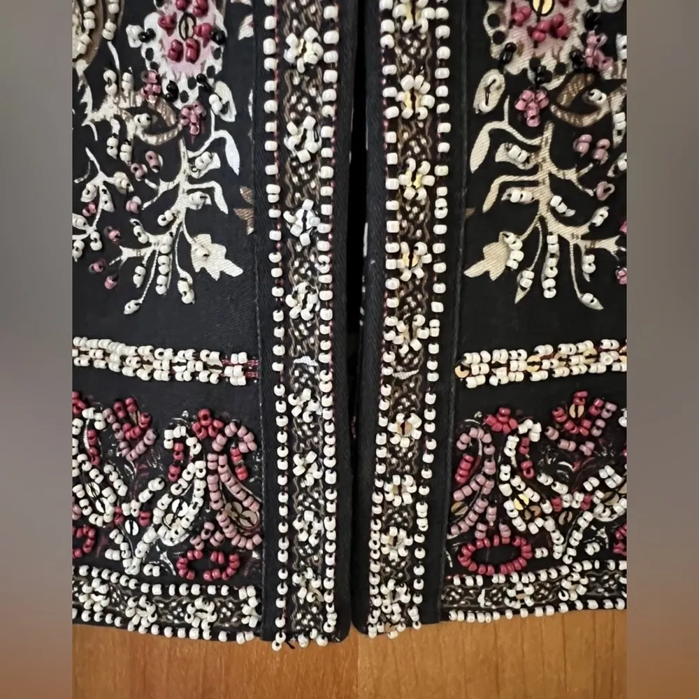 Soft Surroundings Mandala Bolero Long Sleeve Cropped Jacket NWT Beaded Size 1X - Image 6