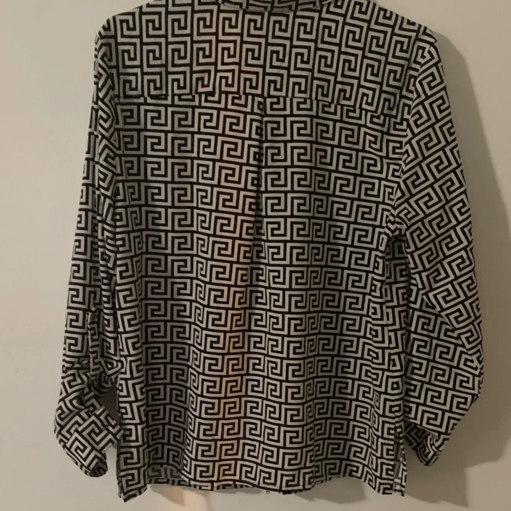 Notations‎ Black and White Geometric Skirt - Image 4