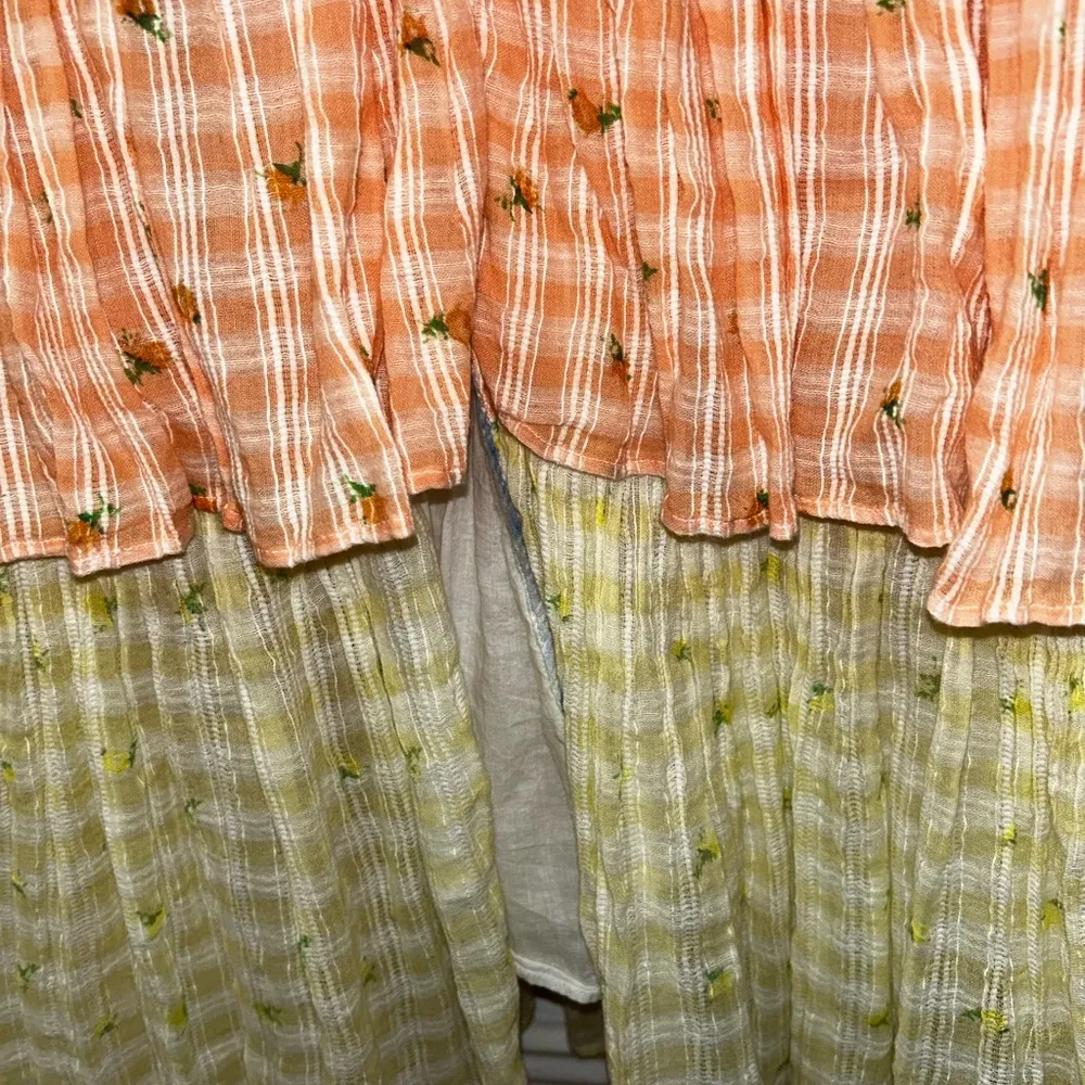 Loveshackfancy Plaid Midi Ollie Rosebud Checked Plaid Midi Dress Size 2 - Image 3