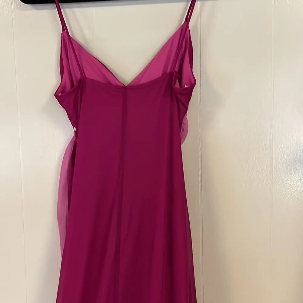 XOXO Maxi Dress Sz L Beautiful magenta colors - Image 4