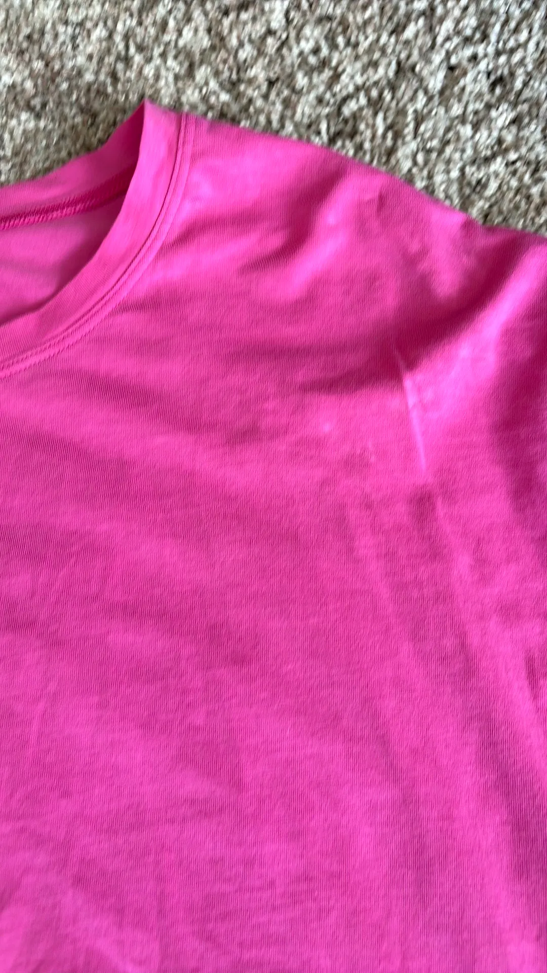 Lululemon Pink Cropped Tee - Image 3