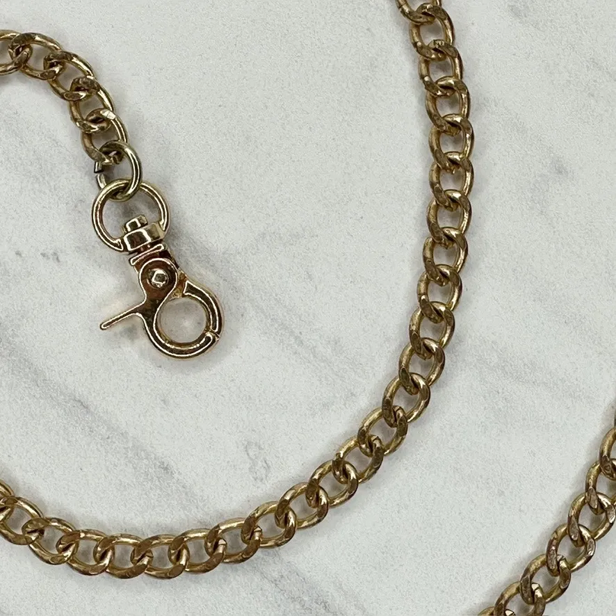 Gold Tone Curb Chain Purse Strap 48" Crossbody Bag Replacement ✨ - Image 10