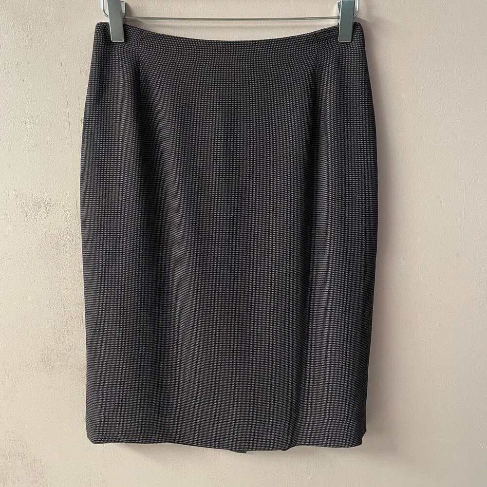 Vintage Garfield & Marks Black & Pink Mini Checker Print Straight Skirt Sz 0 EUC - Image 10
