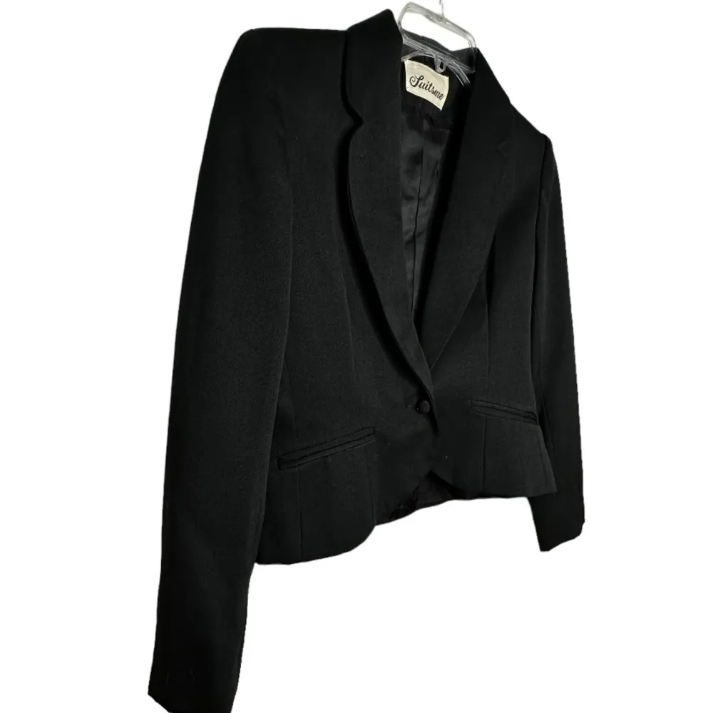 Vintage Suits Me Black Suit Jacket Size undefined - Image 3
