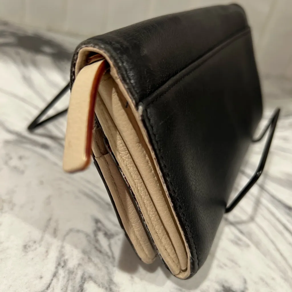 Kate Spade black and snake print leather long wallet - Image 5