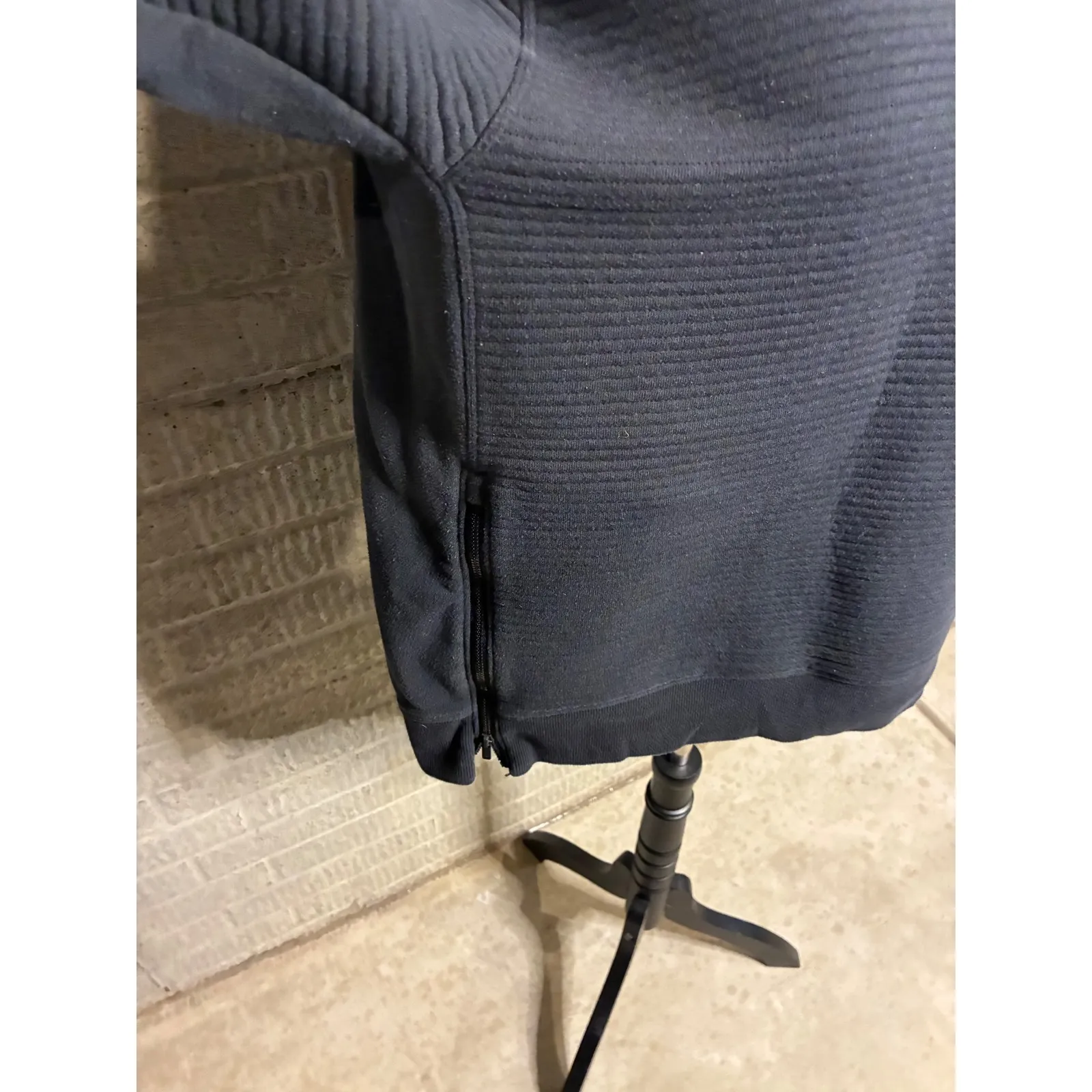 all in motion Womens Turtleneck Quilted Pullover Sweatshirt Black Size L - Image 3