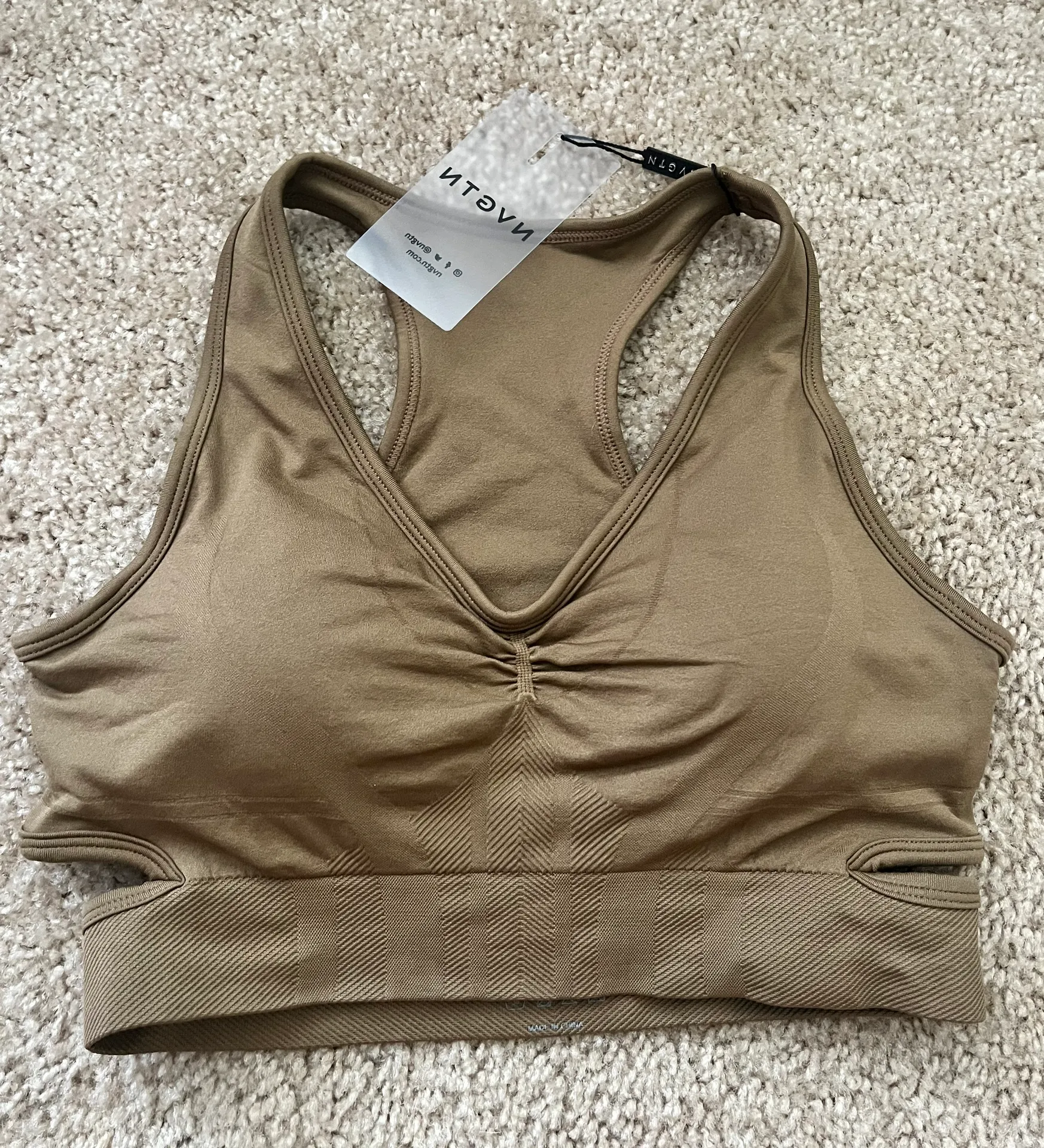 Toasted Almond Rise Seamless Bra - Image 3